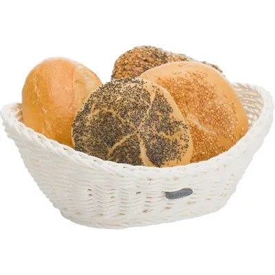 Korb »Coolorista« oval, 23,5 x 18 x 6/8 cm, weiß