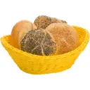 Korb »Coolorista« oval, 23,5 x 18 x 6/8 cm, zitronengelb