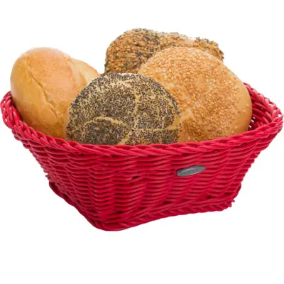 Korb »Coolorista« quadratisch, 19 x 19 x 7,5 cm, rubinrot
