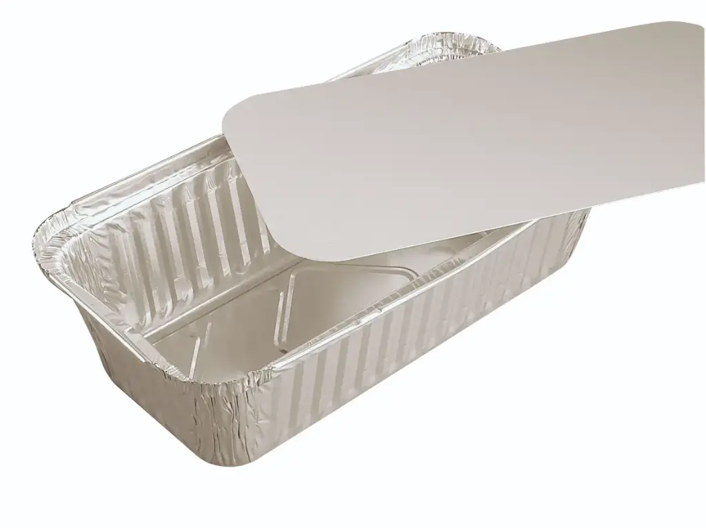 Deckel zu Schalen Alu eckig 940 ml  - 100 Stück 