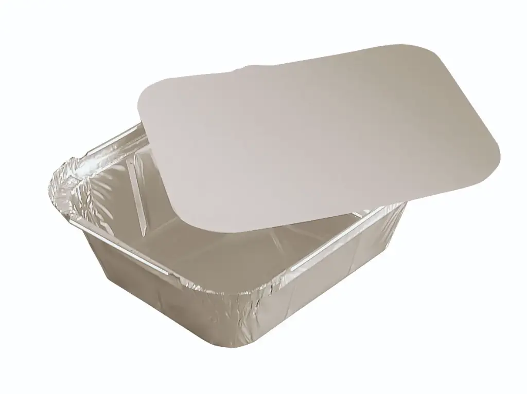 Deckel zu Schalen Alu eckig 450 ml  - 100 Stück  