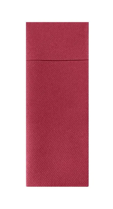 Besteckserviette AIRLAID 40 x 33 cm 1/8 Falz bordeaux - 160 Stück 
