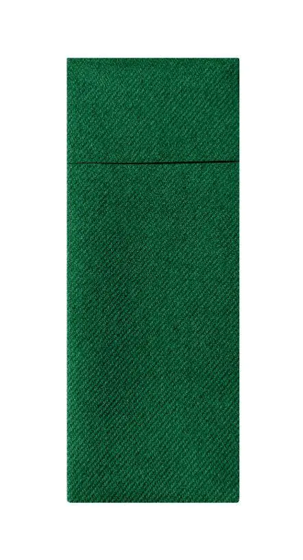 Besteckserviette AIRLAID 40 x 33 cm 1/8 Falz grün - 160 Stück   