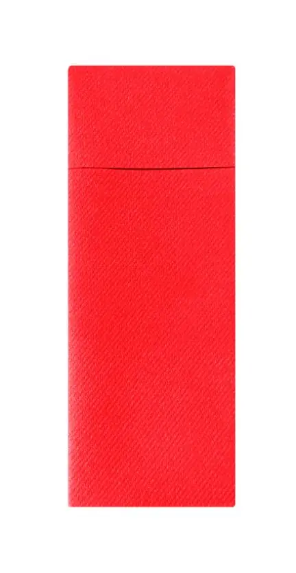 Besteckserviette AIRLAID 40 x 33 cm 1/8 Falz rot - 160 Stück    