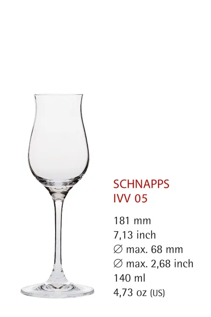 Edelbrand / Schnaps 05 mit Füllstrich  2cl + 4 cl Serie 1832 In Vino Veritas  