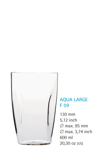 Becher 09 600 ml ohne Füllstrich Serie Aqua