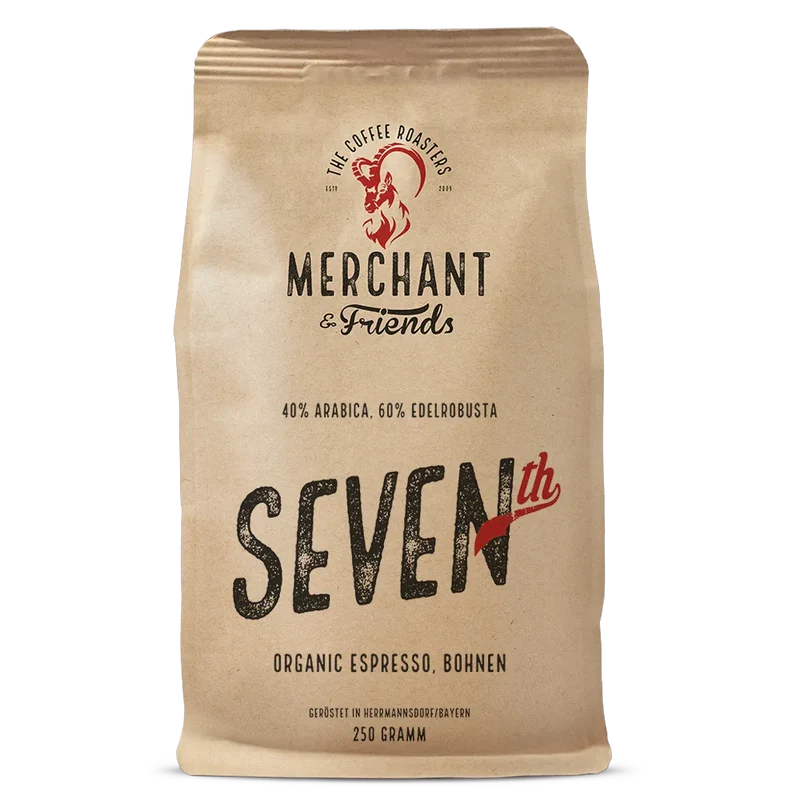 Kaffee - Merchant's Seventh – Espresso Mischung - 1000g ganze Bohne   