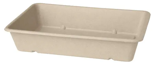 Schale eckig 1200 ml Bagasse - 480 Stück 