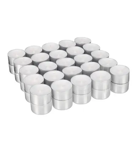Teelichter weiß 100 Stück pro Pack Brenndauer ca. 5 Stunden 
