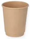Trinkbecher doppelwandig Kraft braun 0,3 l Ø 9 cm - 500 Stück 