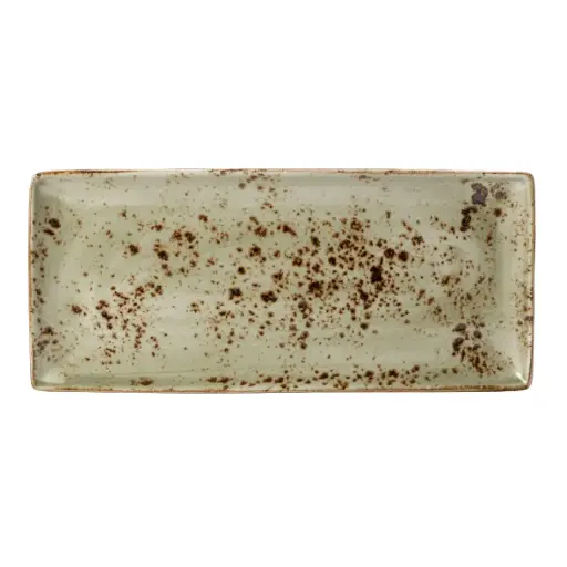 [PR/02792] Platte 37 x 16,5 cm Serie Craft grün