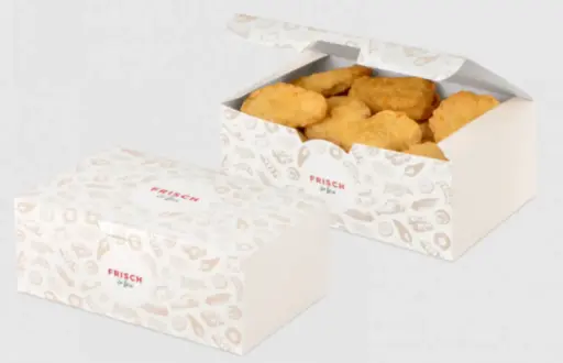 [PR/03409] Fingerfood-Box groß Frisch & Fein mit Klappdeckel