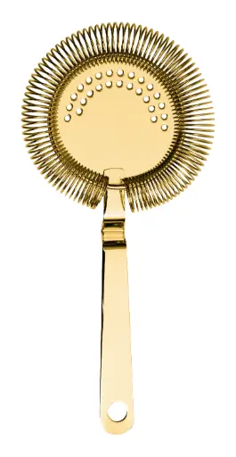 [PR/04053] Hawthorn Sieb / Strainer  Edelstahl goldfarben  