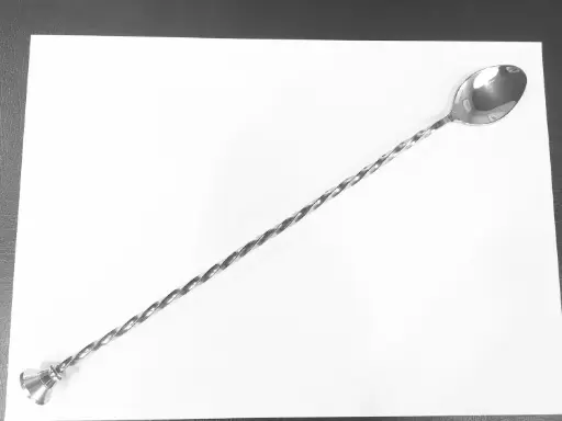 [PR/04062] Barlöffel / Cocktaillöffel  mit Stampfer 30 cm Edelstahl 