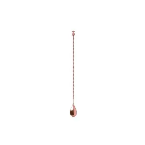 [PR/00154] Barlöffel / Cocktaillöffel  Ananas 33 cm Edelstahl  kupferfarbem