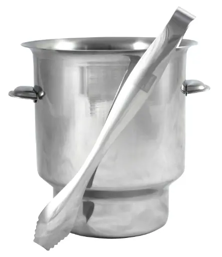 [PR/04156] Mini Eiswürfelkühler mit Zange Edelstahl