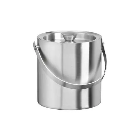 [PR/00035] Eiswürfelkühler / Eisbehälter + Zange 1,5 l Edelstahl 