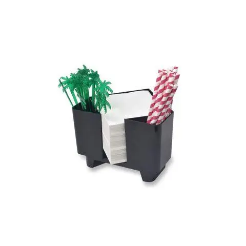 [PR/04190] Utensilien Behälter / Bar Caddy Triangular Design schwarz 