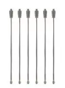 [PR/04248] Cocktailrührstab-Set "Shaker" 6-tlg. Edelstahl 