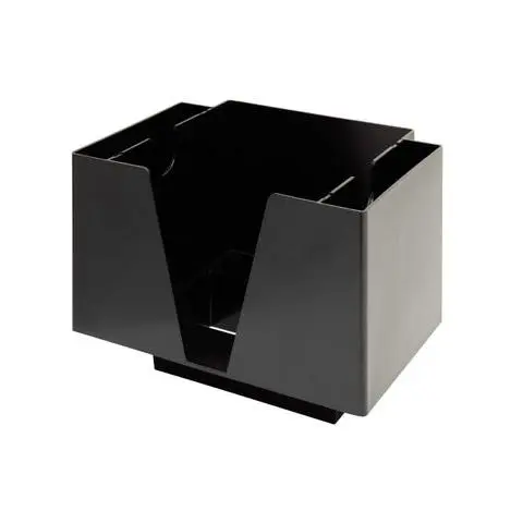 [PR/00203] Serviettenhalter 3 tlg. Kunststoff schwarz 