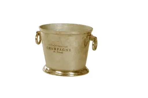 [PR/04339] Champagner Bucket "Vintage" goldfarben  