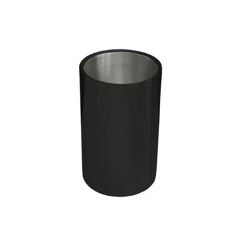 [PR/04357] Flaschenkühler Edelstahl schwarz 18 cm   