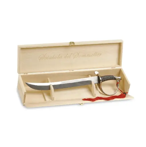 [PR/04408] Champagnersäbel in Holzbox