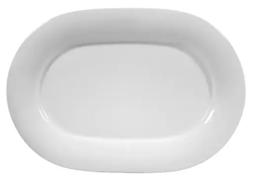[PR/04462] Platte oval Fahne 36 cm Form Savoy weiß Seltmann - Restposten  