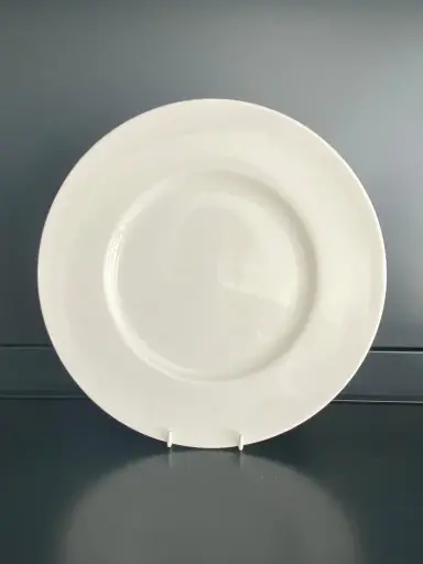 [PR/02130] Teller flach 27 cm Bone China Form Jade weiß  Rosenthal - Restposten   