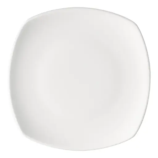 [PR/04480] Teller flach coupe 27 cm viereckig weiß Form Options Bauscher  - Restposten   