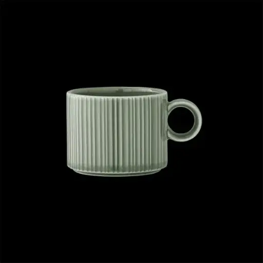 [PR/04534] Espresso-Obere 8,5 cl Concorde Vollglasur grün