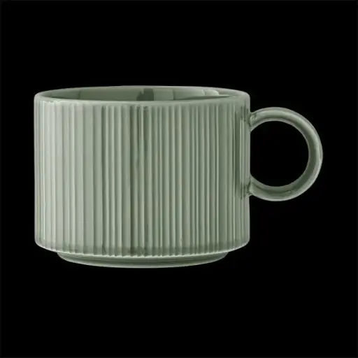 [PR/04538] Cappuccino-Obere 34 cl Concorde Vollglasur grün