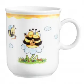 [PR/02215] Becher mit Henkel 0,25 l  Fleißige Bienen