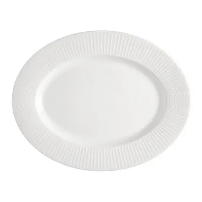 [PR/04660] Platte oval 33 cm Willow weiß  