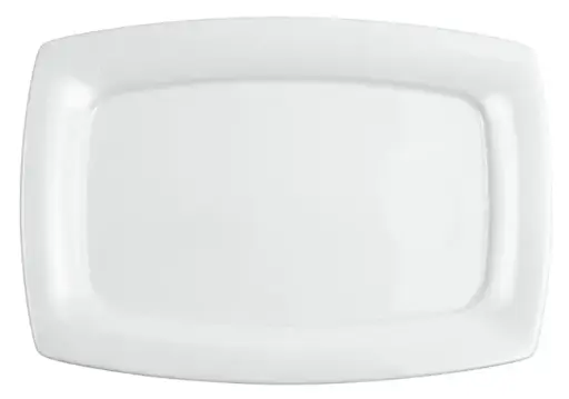 [PR/02395] Teller rechteckig 35 x 24,5 cm Form Savoy weiß Seltmann    