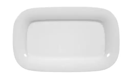 [PR/04825] Platte eckig 23 x 14 cm Form Savoy weiß Seltmann     