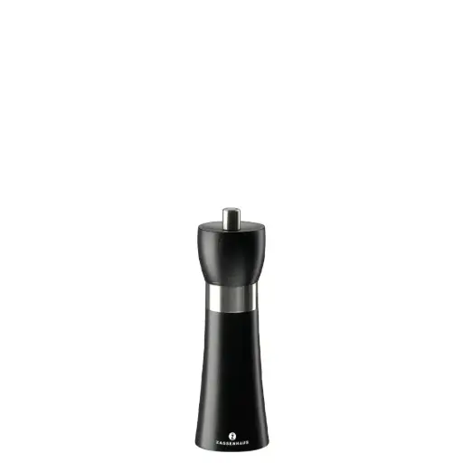 [PR/02514] Pfeffermühle 18 cm Buche matt schwarz Modell Hamburg -Zassenhaus    