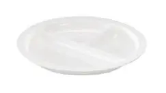 [PR/05289] Teller 3-tlg. 255 mm weiß Melamin 