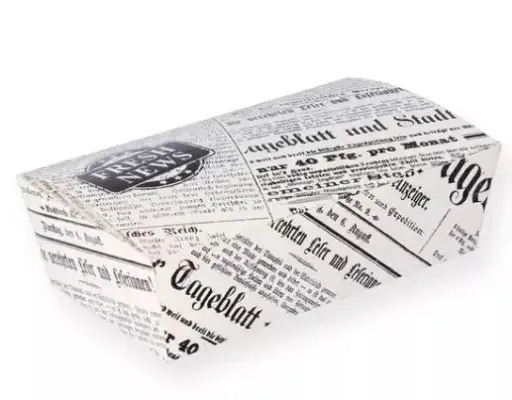 [PR/05930] Fingerfood Box groß "Zeitung" 50 Stück