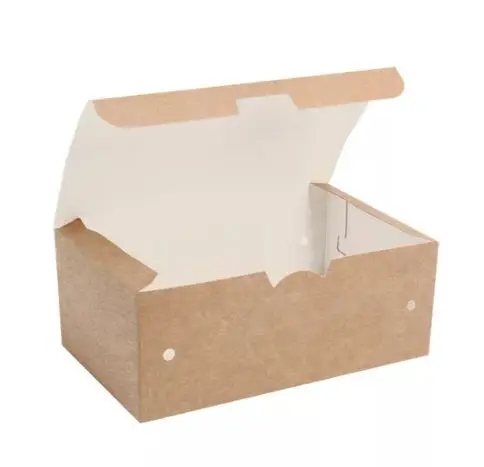 [PR/05940] Fingerfood Box klein braun mit Klappdeckel  50 Stück