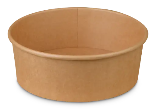 [PR/02810] Salat-/Menüschale braun 185 mm rund ohne Deckel 50 Stück