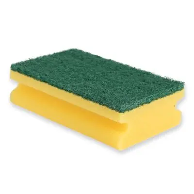[PR/06030] Topfreiniger Schwamm gelb/grün mit Griff 10 Stück  