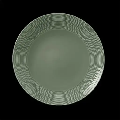 [PR/06958] Teller flach coupe 23 cm Concorde Vollglasur grün  