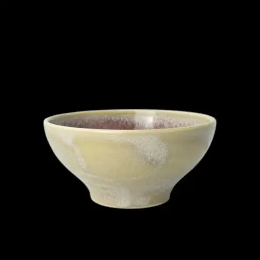 [PR/06988] Tulip Bowl 14 cm Aurora Vesuvius Rose Quartz