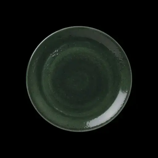 [PR/07041] Coupe Plate 25,5 cm Vesuvius Burnt Emerald