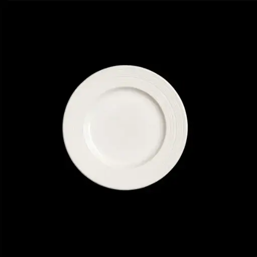 [PR/06921] Teller flach 16,5 cm Fahne Concorde weiß