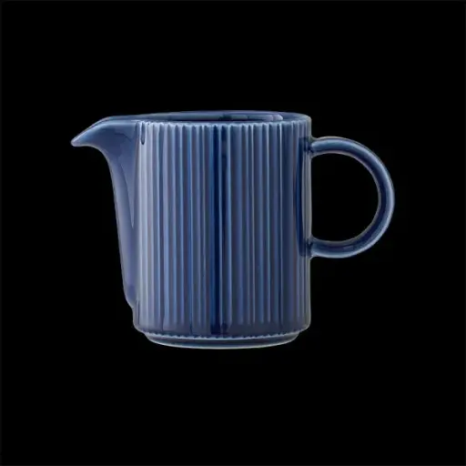 [PR/01515] Gießer mit Henkel 14,25 cl Concorde Vollglasur blau