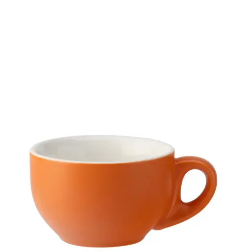 [PR/08026] Barista Latte Matt Orange Cup 10oz (28cl)