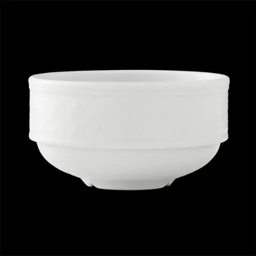 [PR/01603] Schale 28,5 cl stapelbar BEAD weiß Accent