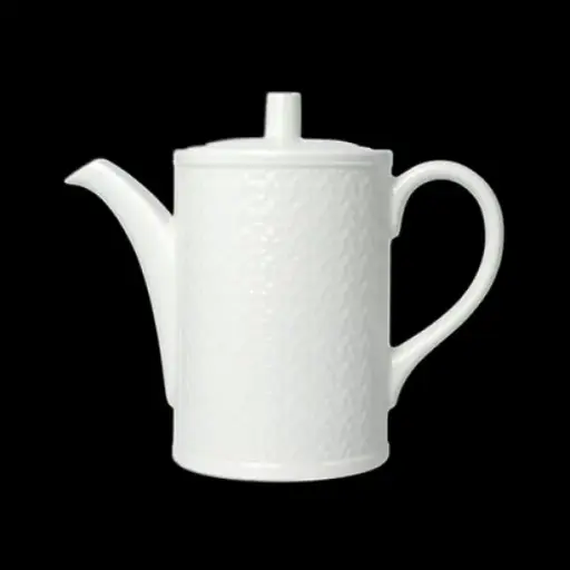 [PR/03053] Kaffeekanne 45,5 cl  BEAD weiß Accent